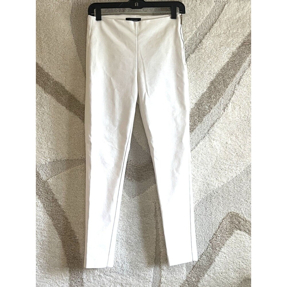 Marciano by Guess White Side Zip Skinny Pants Size 27 Waist 9.5" Rise Minimalist